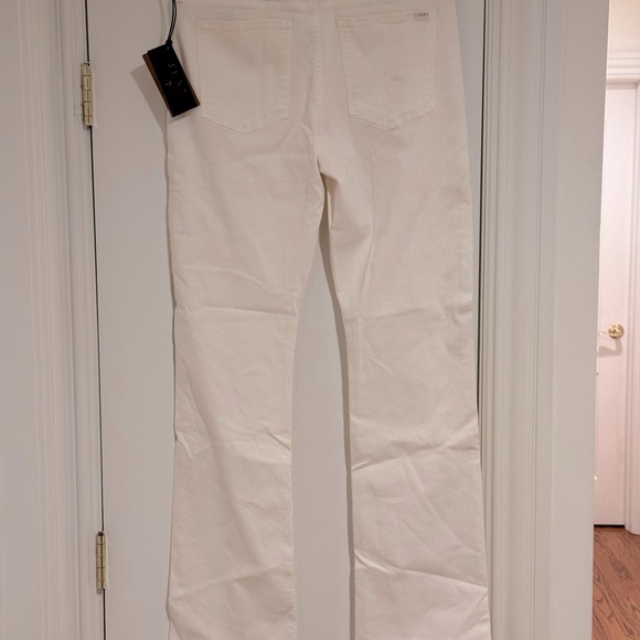 NWT Jen7 for 7 For All Mankind White Denim Slim Bootcut Jeans Size 10 - Picture 6 of 9